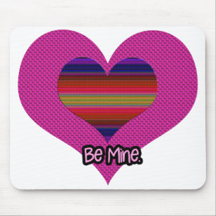 Sei mein Valentiner Regenbogenherz Mousepad