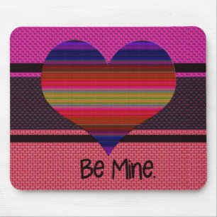 Sei mein Valentiner Regenbogenherz Mousepad