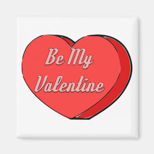 Sei mein Valentines Candy Heart Zeichnend Magnet