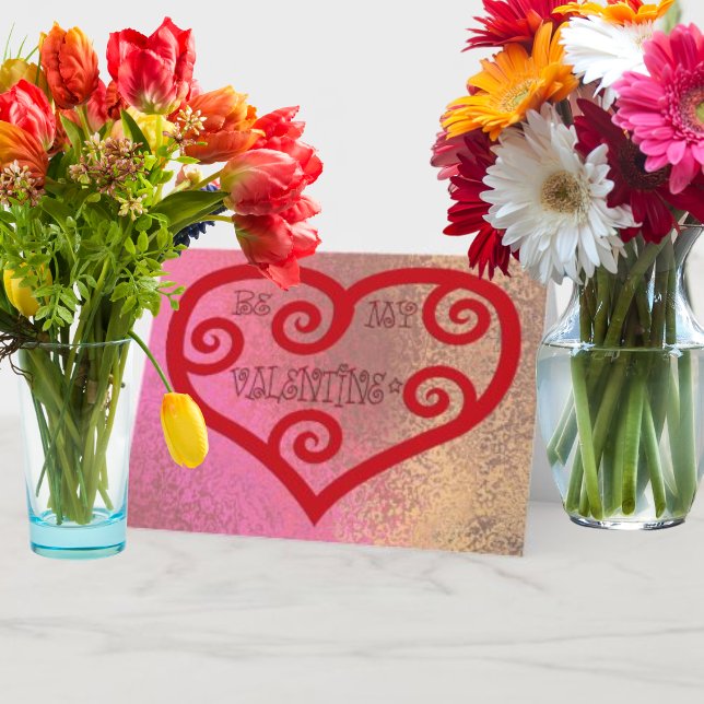 Sei mein Valentinherz Feiertagskarte (Von Creator hochgeladen)