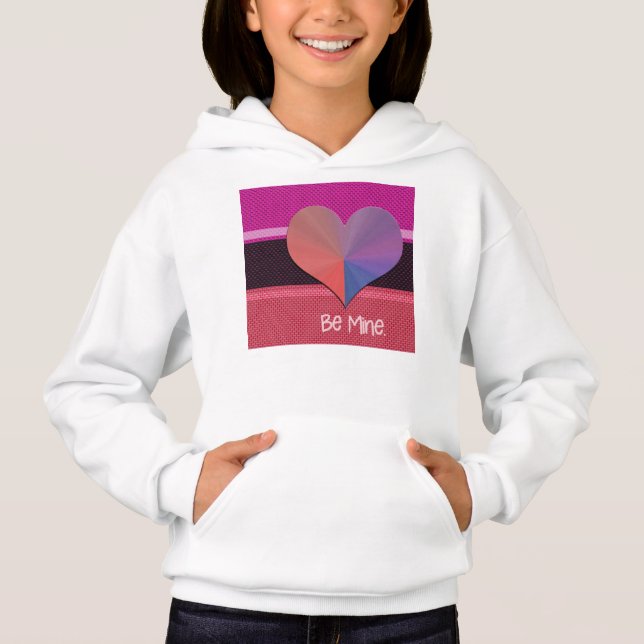Sei mein Valentinherz Hoodie (Vorderseite)