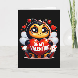 Sei mein Valentins-Hummelherz Karte