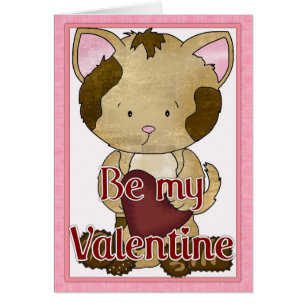 Sei mein Valentins-Kitty-Katzengrußkarte d2