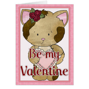 Sei mein Valentins-Kitty-Katzengrußkarte d5