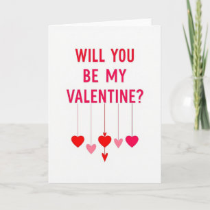 Sei mein Valentinsgruß-Karte Karte