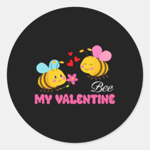 Sei mein Valentinsliebe romantischer Zitat süße Bi Runder Aufkleber