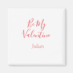 Sei mein Valentinsname elegante Liebespaar Magnet