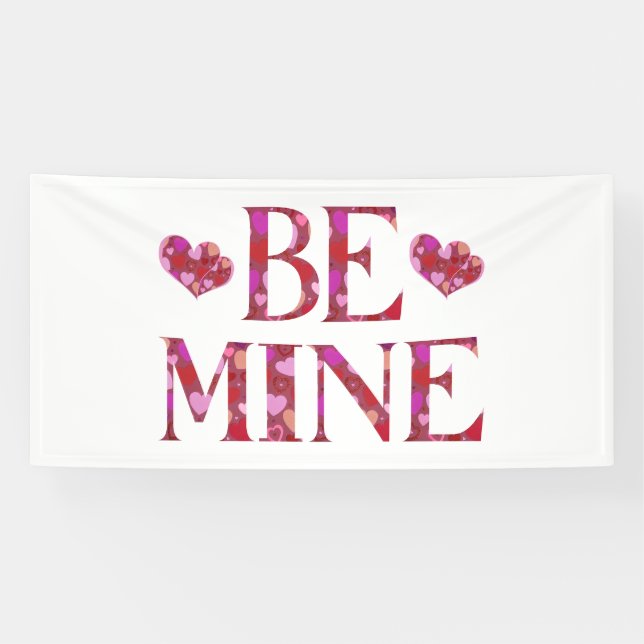 Sei mein Valentinstag 4x8 Vinyl Banner (Horizontal)