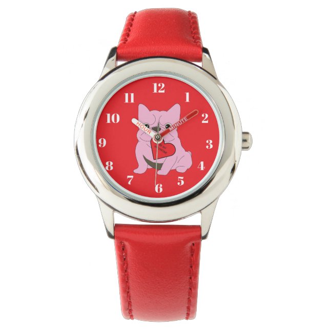 Sei mein Valentinstag Armbanduhr (Vorderseite)