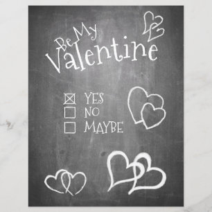 Sei mein Valentinstag auf einer Tafel