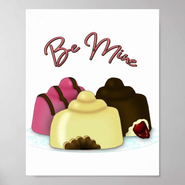 Sei mein Valentinstag Candy Poster (Vorne)