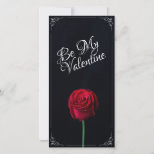 Sei mein Valentinstag - Dunkle rote Rose