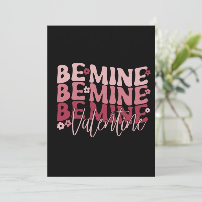 Sei mein Valentinstag Feiertagskarte (Stehend Vorderseite)