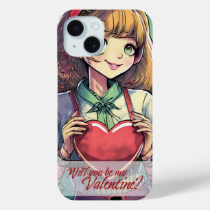 Sei mein Valentinstag im Manga-Stil 33419 Case-Mate iPhone Hülle