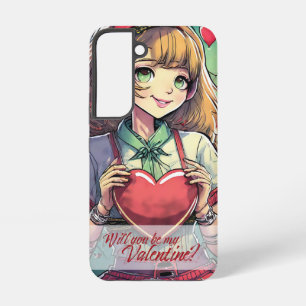 Sei mein Valentinstag im Manga-Stil 33419 Samsung Galaxy Hülle