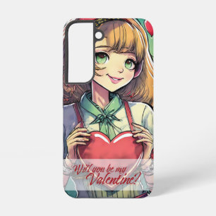 Sei mein Valentinstag im Manga-Stil 33419 Samsung Galaxy Hülle