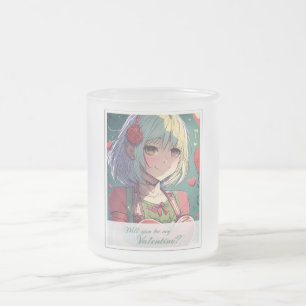 Sei mein Valentinstag im Manga-Stil 33420 Mattglastasse