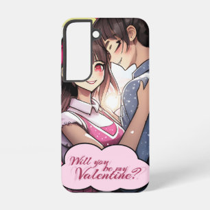 Sei mein Valentinstag im Manga-Stil 58477 Samsung Galaxy Hülle