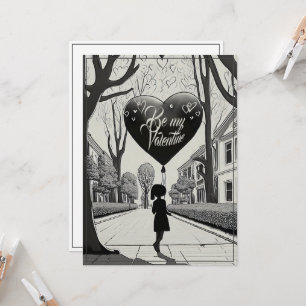 Sei mein Valentinstag im Manga-Stil Monochrom 1617