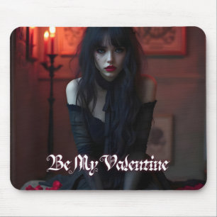 Sei mein Valentinstag in dunkler Romantik Mousepad