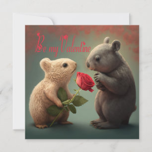 Sei mein Valentinstag Karte