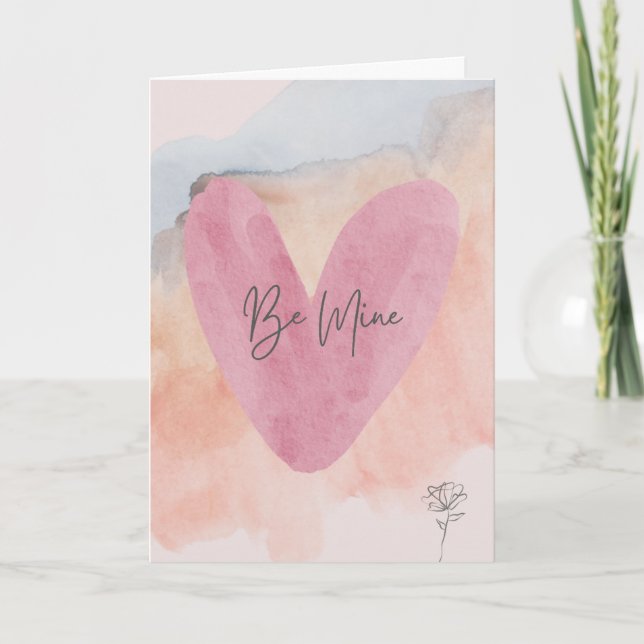 Sei mein Valentinstag Karten (Vorderseite)