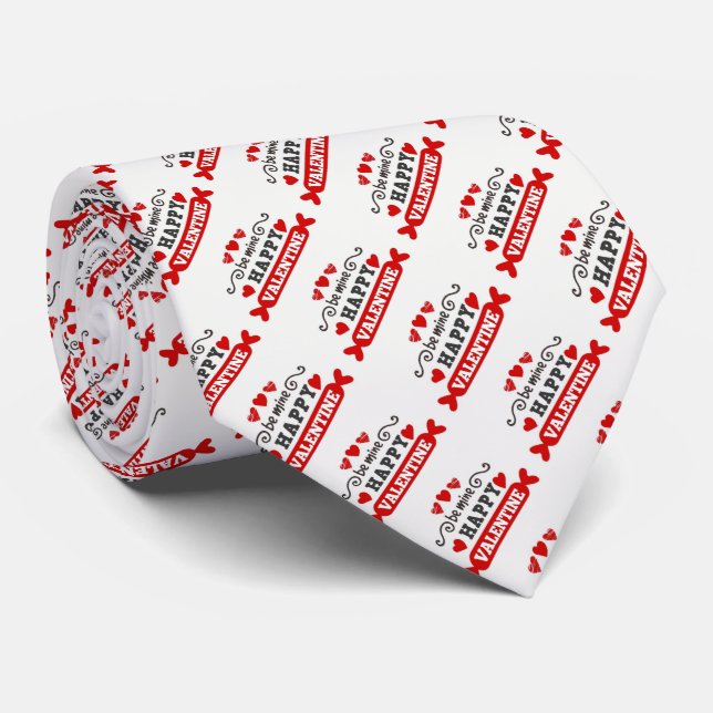 Sei mein Valentinstag Neck Tie Krawatte (Gerollt)