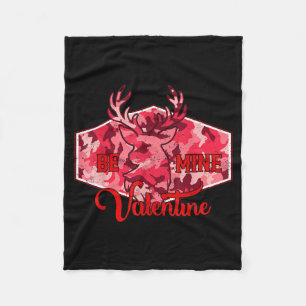 Sei mein Valentinstag Nk Camo Bock Hirschjagd Vale Fleecedecke