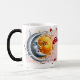 Sei mein Valentinstag sagte die Sonne zum Mond an Verwandlungstasse