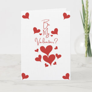 Sei mein Valentinstag? Wertvolle Herzen Valentinst Karte
