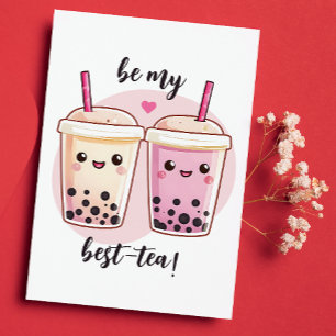 Sei meine beste-Tee-Galentines Freundin Feiertagskarte