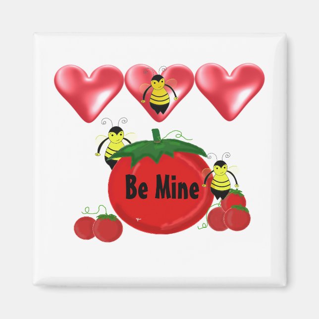 Sei meine Bienen und Tomatenzauber Magnet (Vorne)