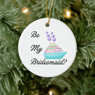 Sei meine Brautjungfer? Einladungsvorschlag Kreuzf Keramik Ornament