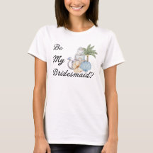Sei meine Brautjungfer? Einladungsvorschlag Strand