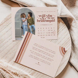 Sei meine Brautjungfer   Foto & Kalender  Ankündigung