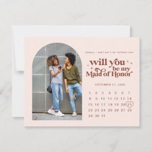 Sei meine Ehrenbrautjungfer   Foto & Kalender  Ankündigung
