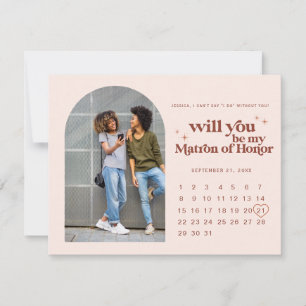 Sei meine Ehrenbrautjungfer   Foto & Kalender  Ankündigung