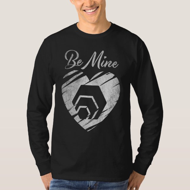 Sei meine Hex-Münze Valentine Krypto Token Kryptoc T-Shirt (Vorderseite)