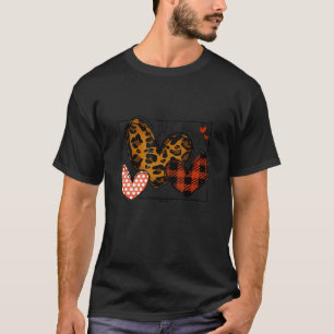 Sei meine Liebe Herzstück Trio Leopard Valentinsta T-Shirt