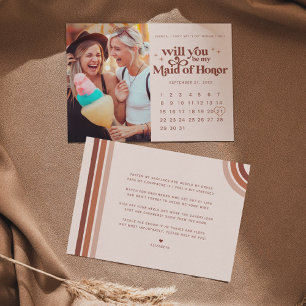 Sei meine Trauzeugin   Foto & Kalender  Ankündigung