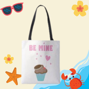 Sei meine Typografie Cake Heart Ballon Toe Bag