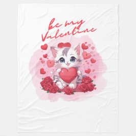 Sei meine Valentindecke Fleecedecke