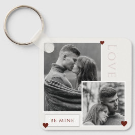 Sei meine Valentinstag Foto Liebe Schlüsselanhänger