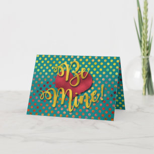 Sei meins!   Imitate Gold Foil Feiertagskarte