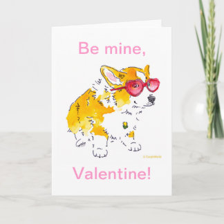 Sei meins, Valentine! Corgi Card Feiertagskarte