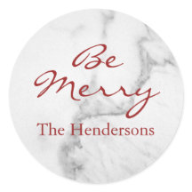 Sei Merry Marble Holiday Sticker