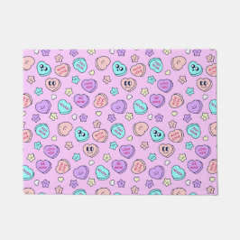 Sei Mine Pastel Heart und Star Lavender Fußmatte