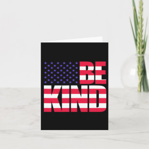 Sei mit 4. Juli US-Flagge Amerika Karte