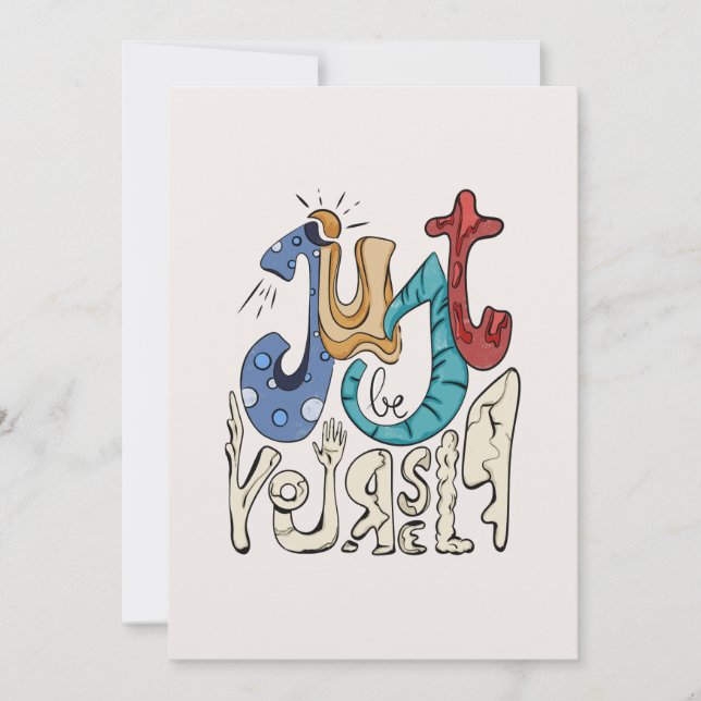 Sei mutig, sei du: Sei nur du selbst - Selbst-Lieb Einladung (Vorderseite)