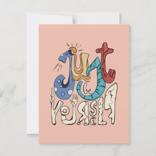 Sei mutig, sei du: Sei nur du selbst - Selbst-Lieb Postkarte